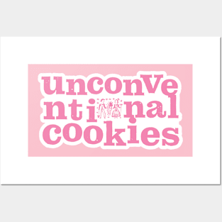 pink butter print unco logo Posters and Art